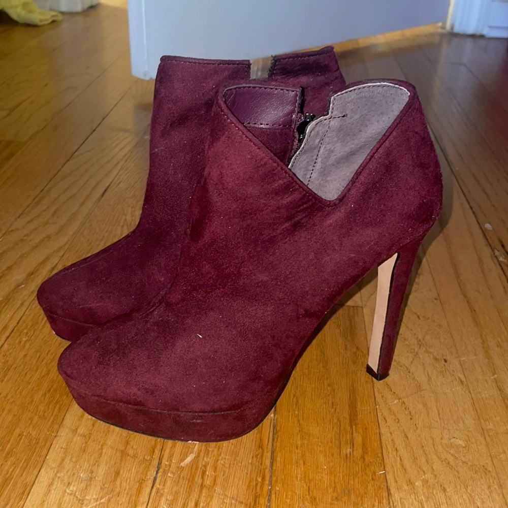 Purple Suede Pumps